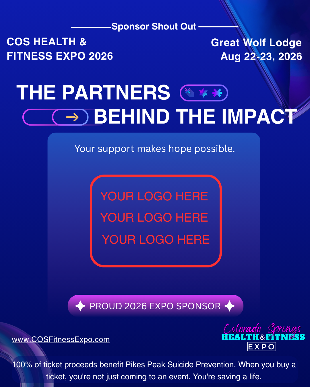 Sponsor Shout Out Template 1 preview